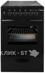 Плита ЛЫСЬВА ГП 40р0 МС-2у черный со стеклянной крышкой