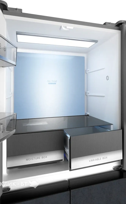Холодильник WEISSGAUFF WCD 450 Rock Glass NoFrost Inverter
