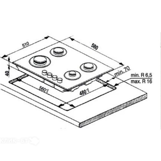 Варочная поверхность INDESIT THPM 642 IX/I
