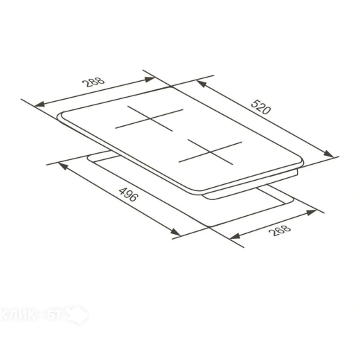 Варочная поверхность MEFERI MEH302BK POWER
