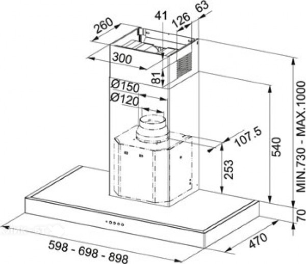 Вытяжка FRANKE 110.0196.062 FDF 9457 XS