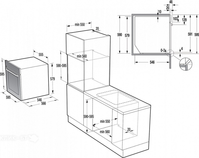 Духовой шкаф GORENJE BCS 798S24X