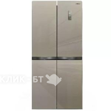 Холодильник GINZZU NFI-4414 шампань стекло