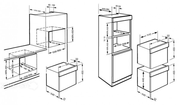 Встраиваемый паровой шкаф SMEG sc45vb2