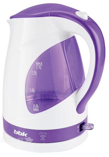 Чайник BBK ek1700p бело-фиолетовый