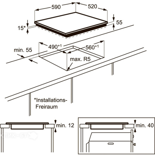 Варочная поверхность ZANUSSI zem 56740 bb