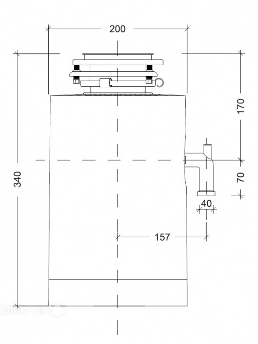 Измельчитель пищевых отходов WASTE FIGHTER F-62 Powerful