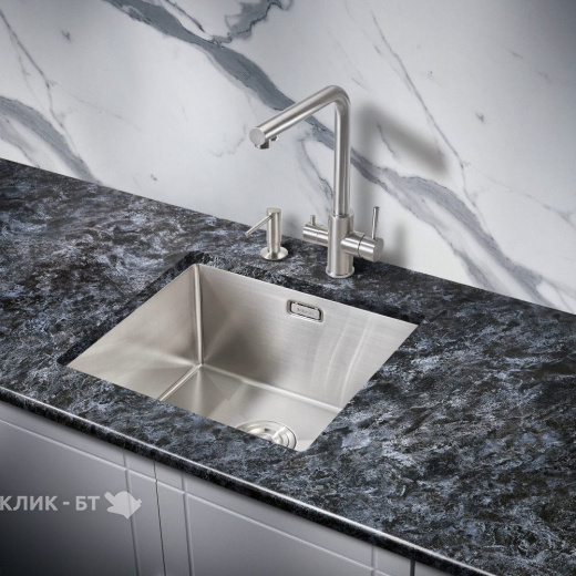 Кухонная мойка MILACIO Denia 48 Steel MC.77440 нержавеющая сталь