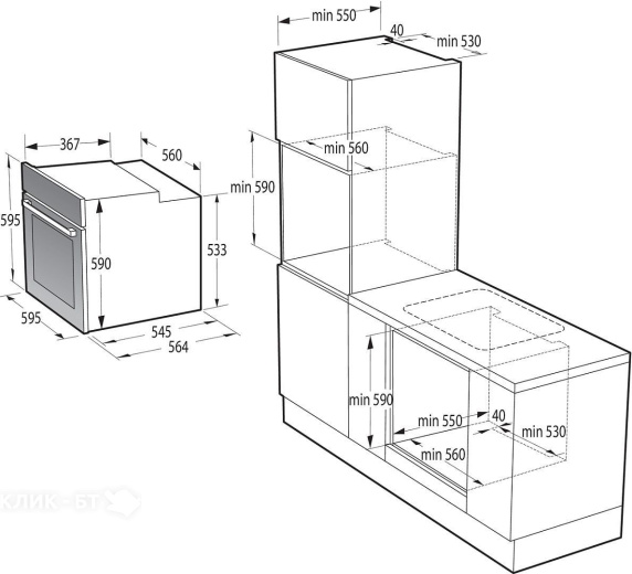 Духовой шкаф GORENJE BOB6737E01X