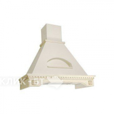 Вытяжка ELIKOR БЕЛЬВЕДЕР ФЛОРЕАЛЕ 90П-650-П3Г БЕЖЕВЫЙ/ДУБ БЕЛЫЙ+ПАТИНА ЗОЛ.