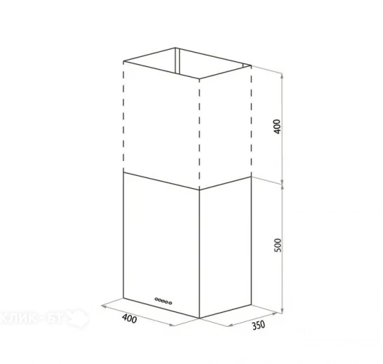 Вытяжка MEFERI ROOMBOX40IX COMFORT