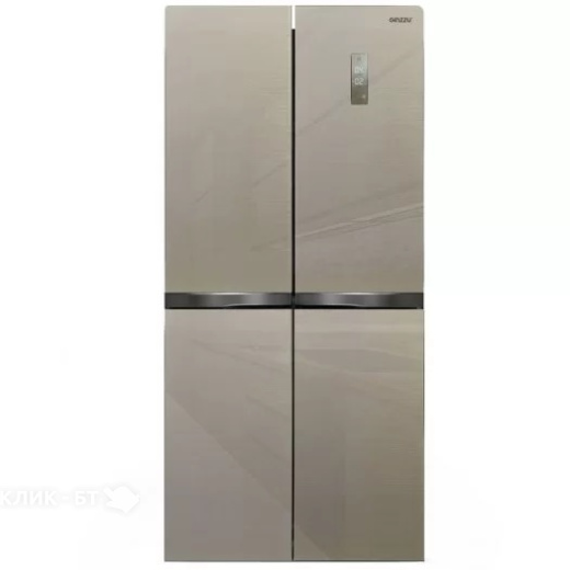 Холодильник GINZZU NFI-4414 шампань стекло