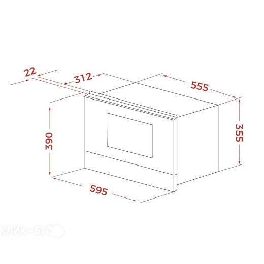 Микроволновая печь TEKA ML 82-G1 BIS L MATT BLACK (112030009)