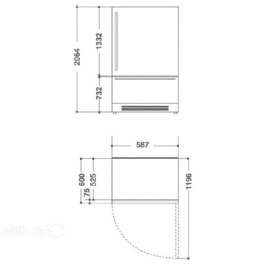Холодильник KITCHENAID KCVWX 20600L