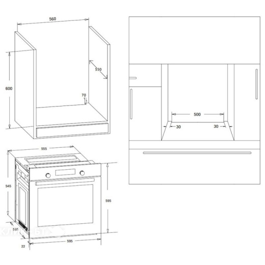 Духовой шкаф KORTING OKB 370 CMW