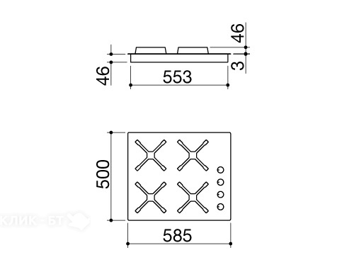 Варочная поверхность BARAZZA 1PSPT64