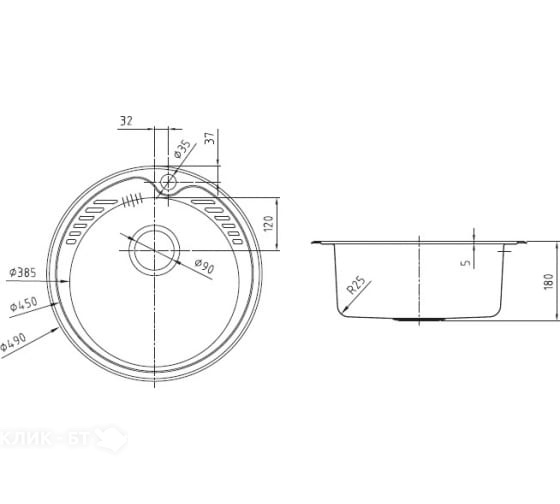 Кухонная мойка IDDIS Suno SUN49S0i77