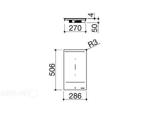 Варочная поверхность BARAZZA 1PIDC30N black glass ceramic