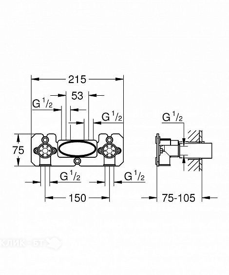Термостат GROHE Smart Control 26449000