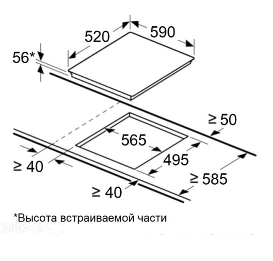 Варочная поверхность MAUNFELD CVI594SF2BG
