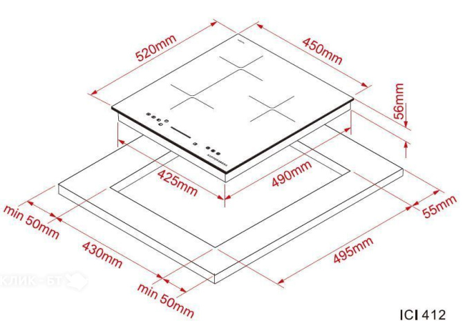 Варочная поверхность KUPPERSBERG ICI 412