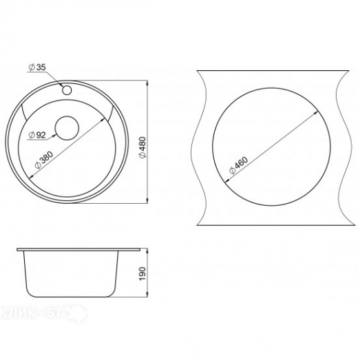 Кухонная мойка PAULMARK Gelegen PM404800-DG