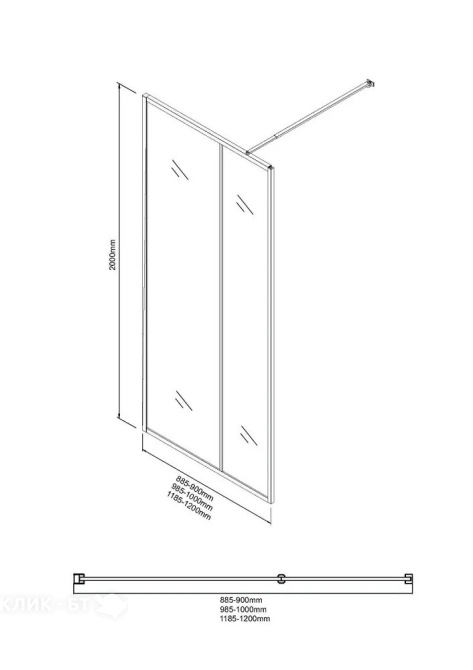 Вытяжка KRONASTEEL kamilla 600 inox 2м 3p