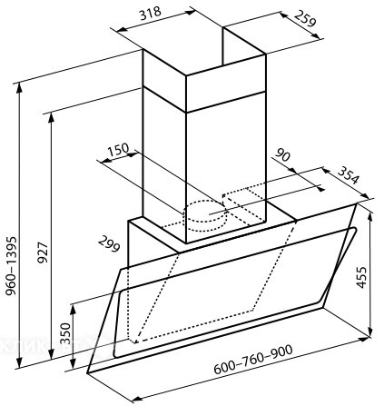 Вытяжка KORTING khc 97070 gw