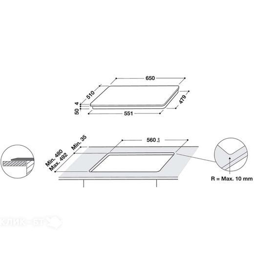 Варочная поверхность WHIRLPOOL WF S9365 BF/IXL