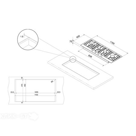 Варочная поверхность GLEM gtpf145hix