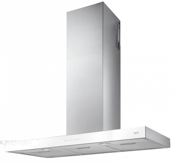 Вытяжка BEST ZETA White 90 Нерж. сталь/белое стекло 07PA3005