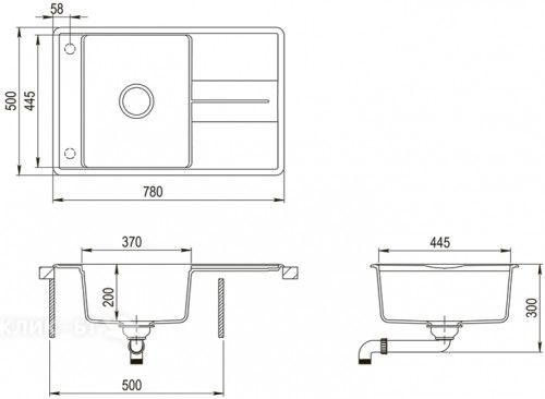 Кухонная мойка TEKA Estela50B-TQбелый(art.40148084)