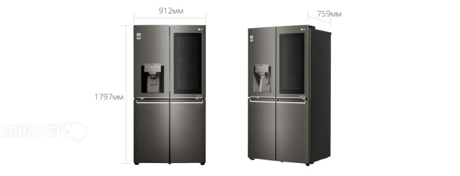 Холодильник LG GR-X24FTKSB нержавеющая сталь