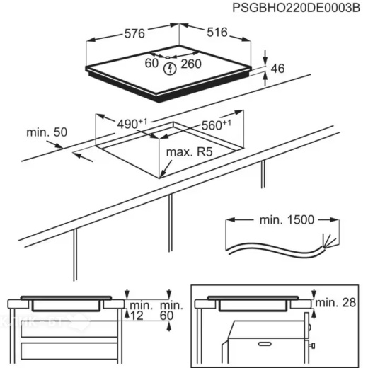 Варочная поверхность ELECTROLUX EIT 60443 X