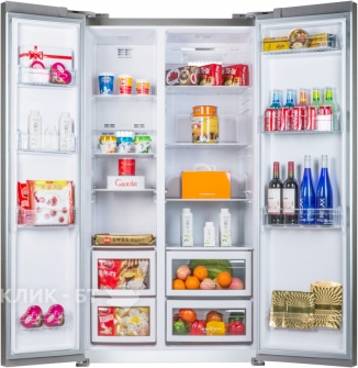 Холодильник ASCOLI ACDS571W (Inox)