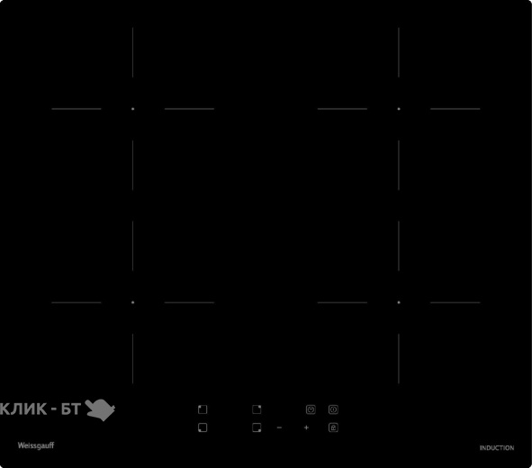 Варочная поверхность WEISSGAUFF HI 640 BSCM Premium Cross