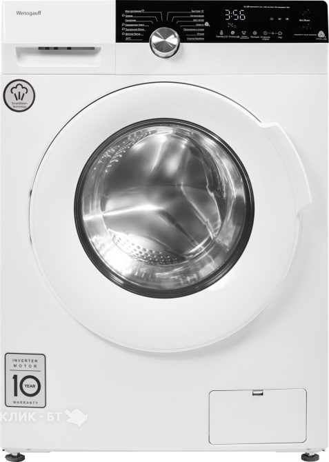 Стиральная машина WEISSGAUFF WM 59412 DC Inverter Steam