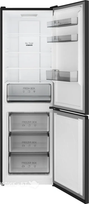 Холодильник WEISSGAUFF WRK 185 Total NoFrost Inverter Black Inox