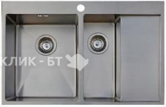 Кухонная мойка SEAMAN Eco Marino SMB-7851DRS с клапан-автоматом нержавеющая сталь