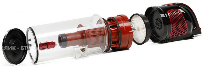 Пылесос Kitfort КТ-521-1 красный/черный