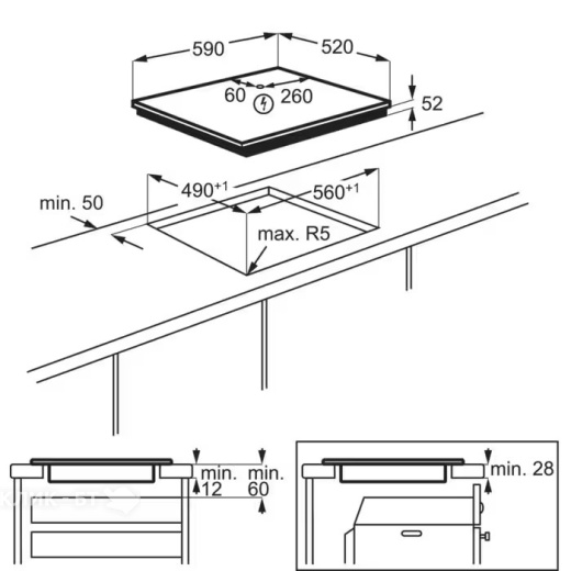 Варочная поверхность ELECTROLUX EIT60428C