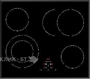 Варочная поверхность RAINFORD RBH-6624B Black