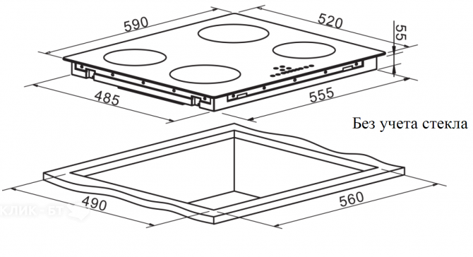 Варочная поверхность WEISSGAUFF HI 640 BA