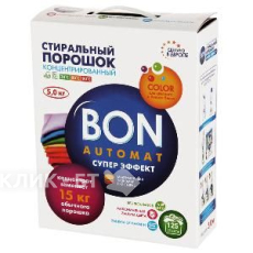 Концентрированный стиральный порошок BON Automat СУПЕР Эффект COLOR С ПОДДЕРЖКОЙ ЦВЕТА УНИВЕРСАЛЬНЫЙ