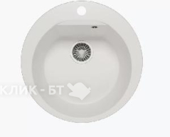 Кухонная мойка POLYGRAN Atol-520 №36 белый хлопок