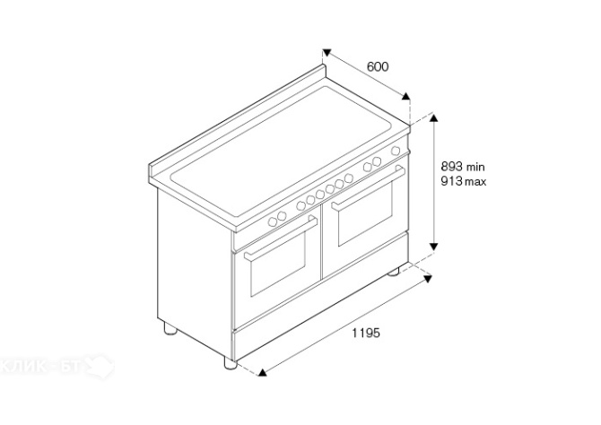 Кухонная плита BERTAZZONI PRO126G2EART