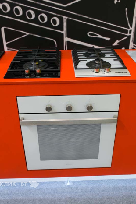 Духовой шкаф MAUNFELD meof.676w (цвет белый+белое стекло)