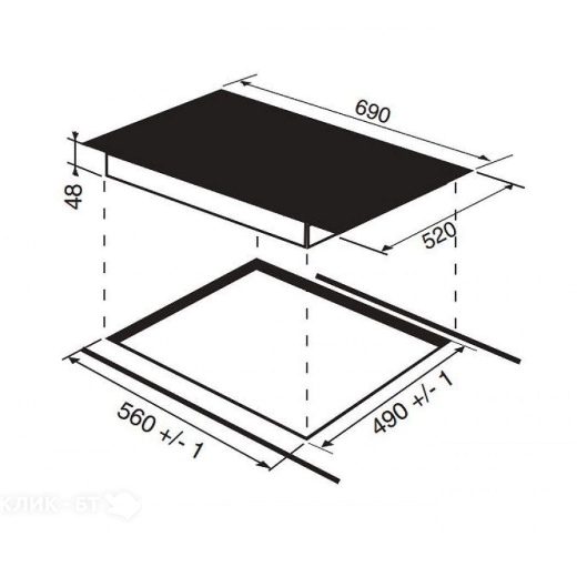 Варочная поверхность HOTPOINT-ARISTON krc 741 d z