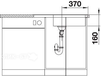 Кухонная мойка BLANCO lantos XL 6 S-IF Compact (523140)