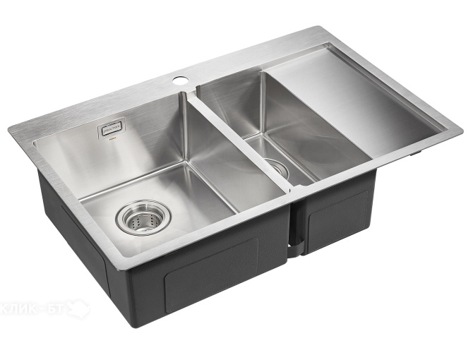Кухонная мойка PAULMARK Union PM537851-BSL